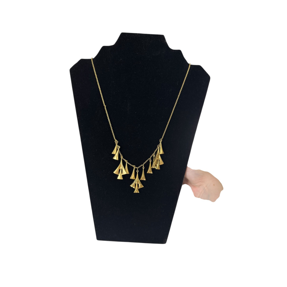 Women's J. Crew Gold Tone Bell Charm Necklace, One Size - Picture 2 of 5